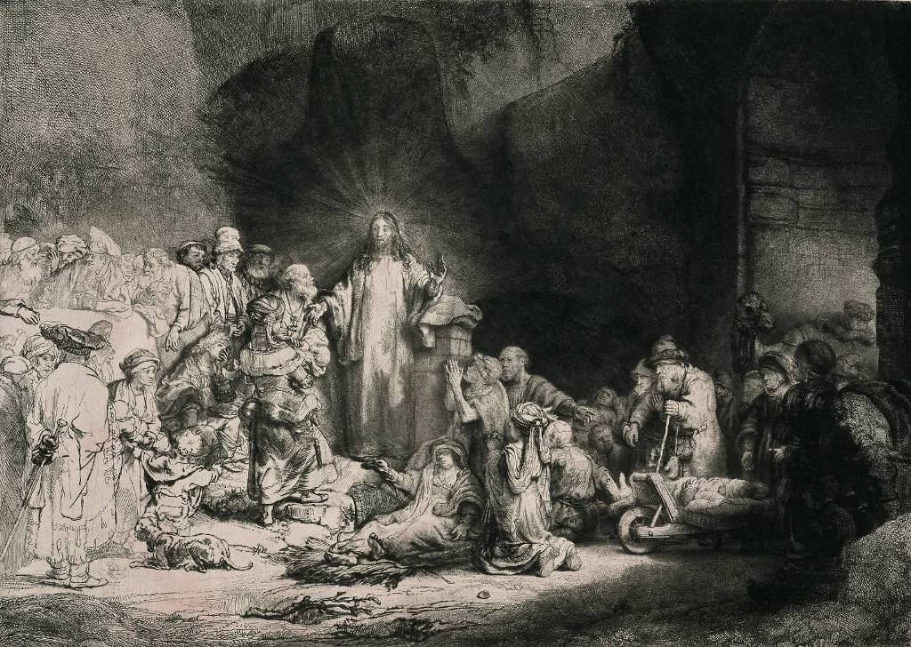 Christ Preaching or ‘The Hundred Guilder Print’ c. 1647-1649. Courtesy Rijksmuseum Amsterdam